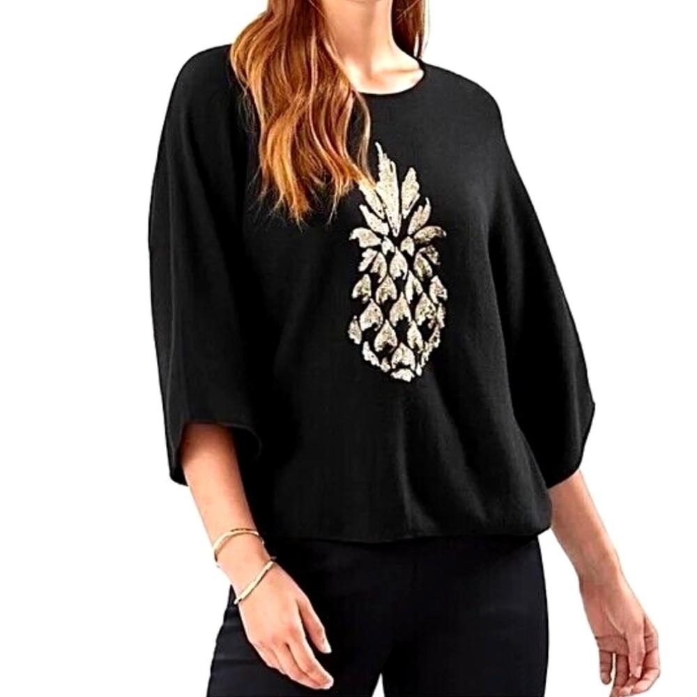 Tommy Bahama Womens
Sweater Size XS Black Paulina...